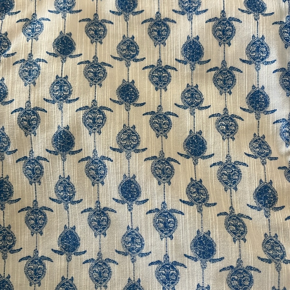 Lilly Pulitzer Blue and White Turtle Mini Skirt - Picture 2 of 5